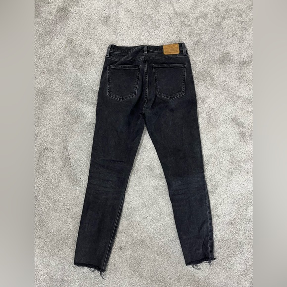 Denim Forum Yoko high rise slim size 27 in faded black with raw hem - Picture 2 of 4